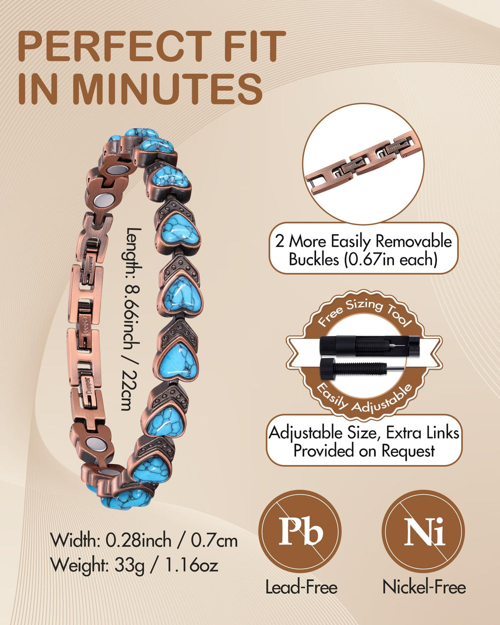 Feraco gift box includes sizing tool and manual for a thoughtful present.