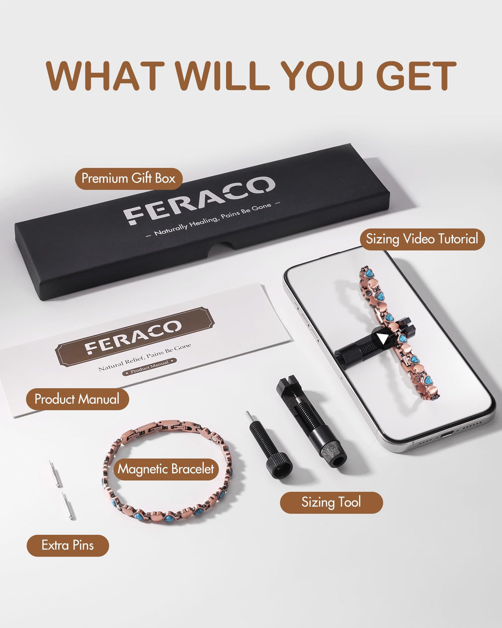 Feraco gift box included for a thoughtful present.