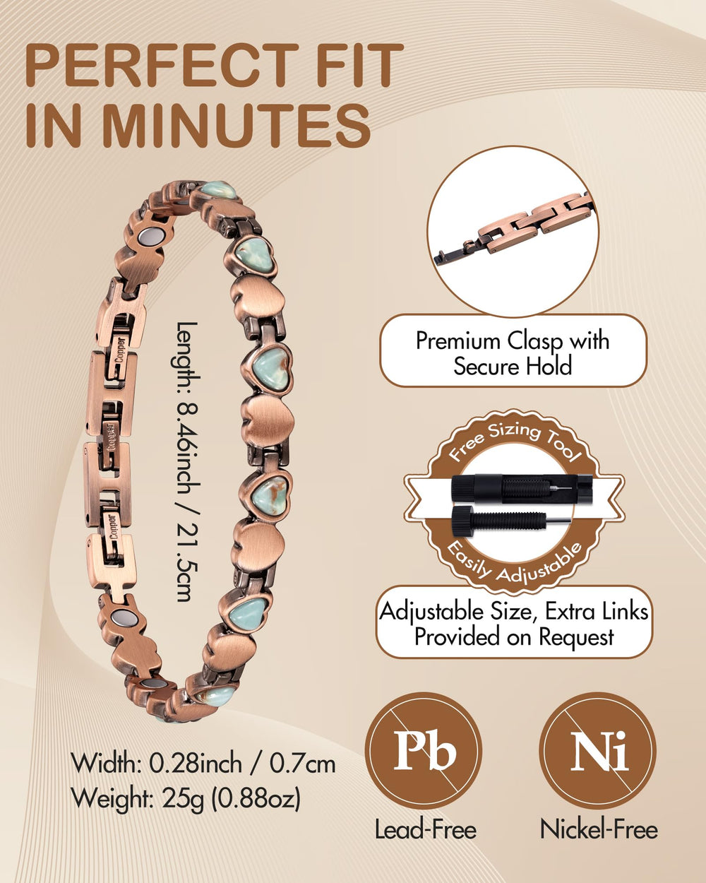 Feraco gift box includes sizing tool for a ready-to-gift present.