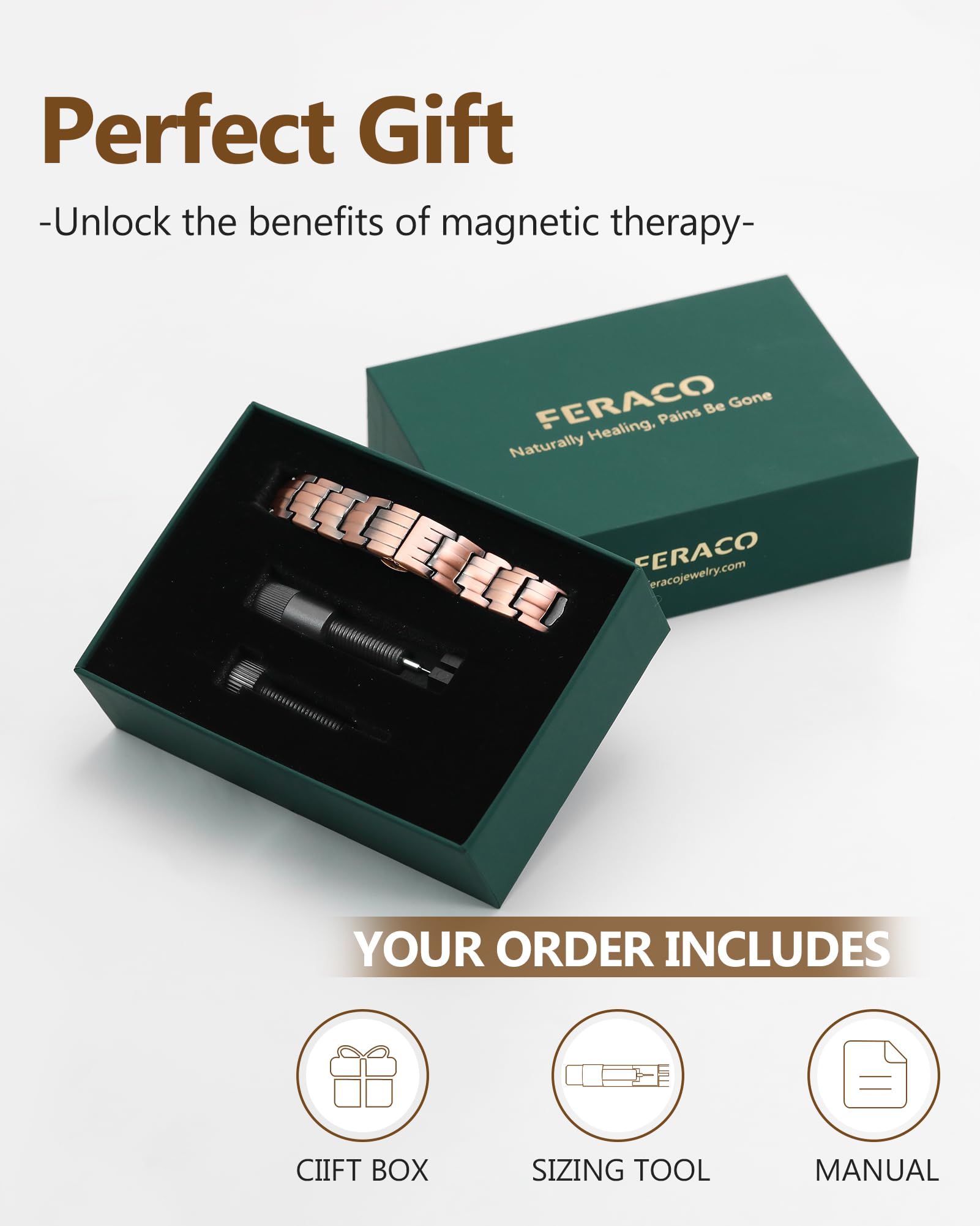 Feraco high-purity copper resists tarnish while keeping a warm glow