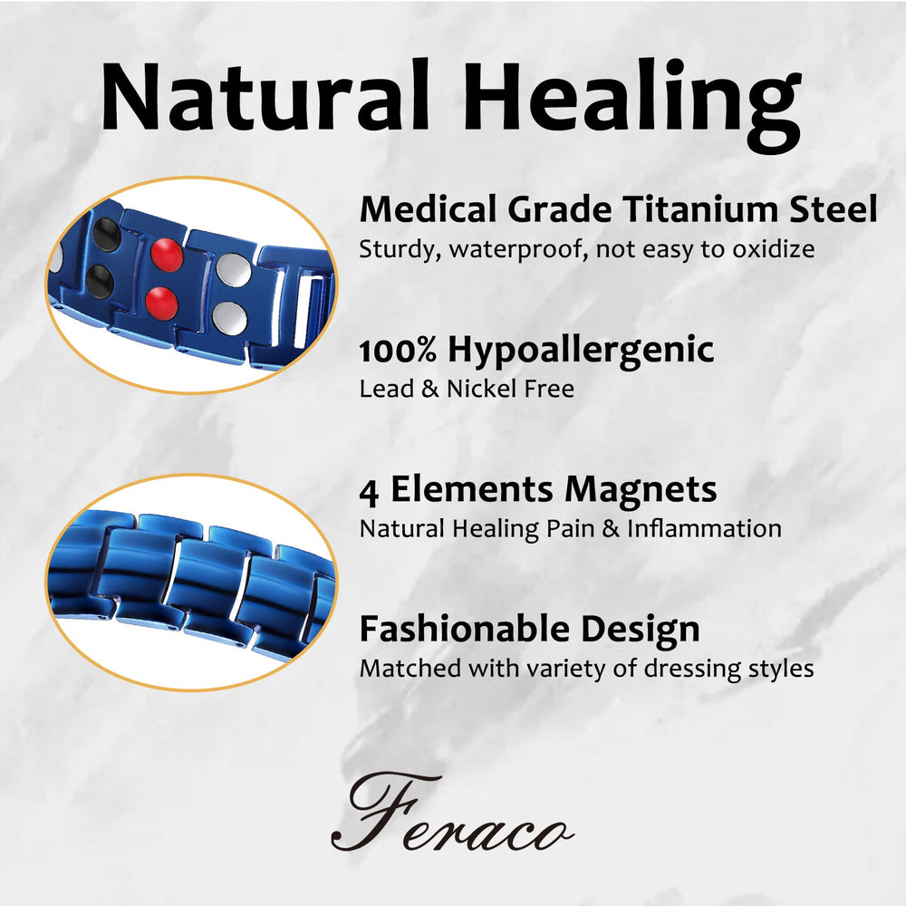 Feraco magnetic bracelet fashion-forward accessory suitable with both formal and casual outfits