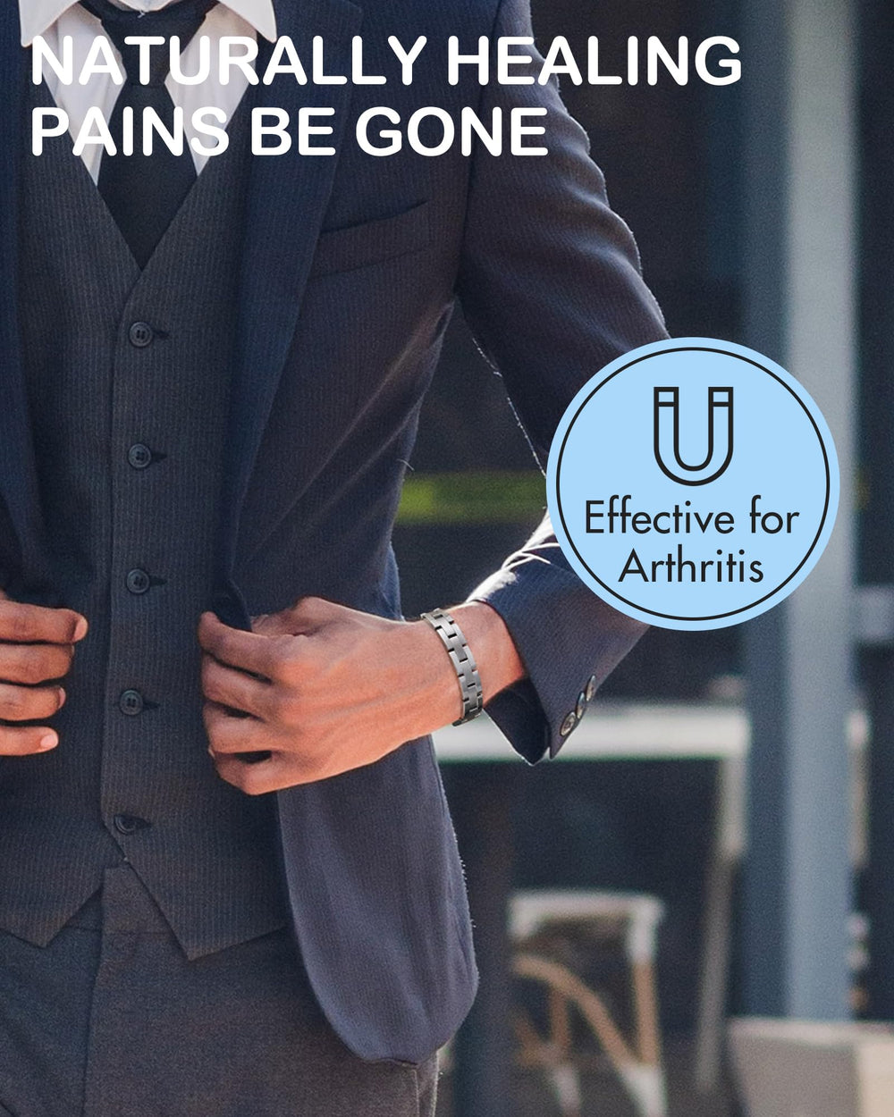 Feraco bracelet worn on wrist shows comfortable daily wear