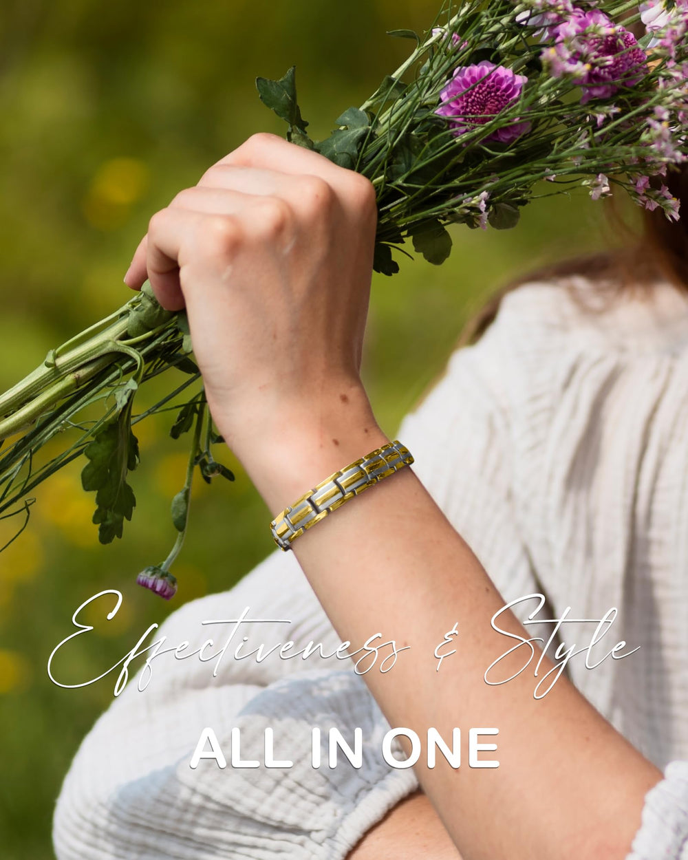 Feraco bracelet pairs well with rings for a cohesive jewelry look.