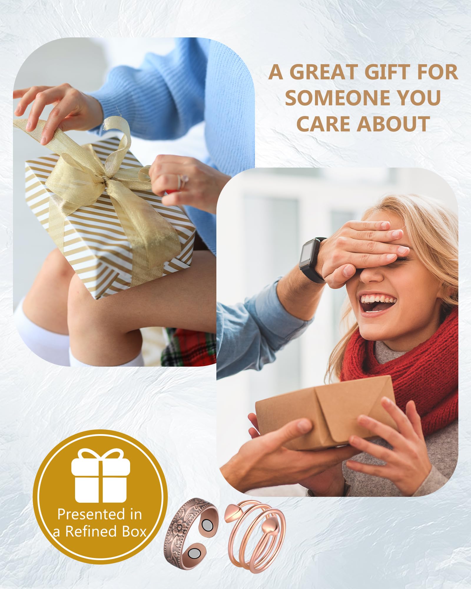 Feraco copper ring worn close-up highlighting craftsmanship and finish