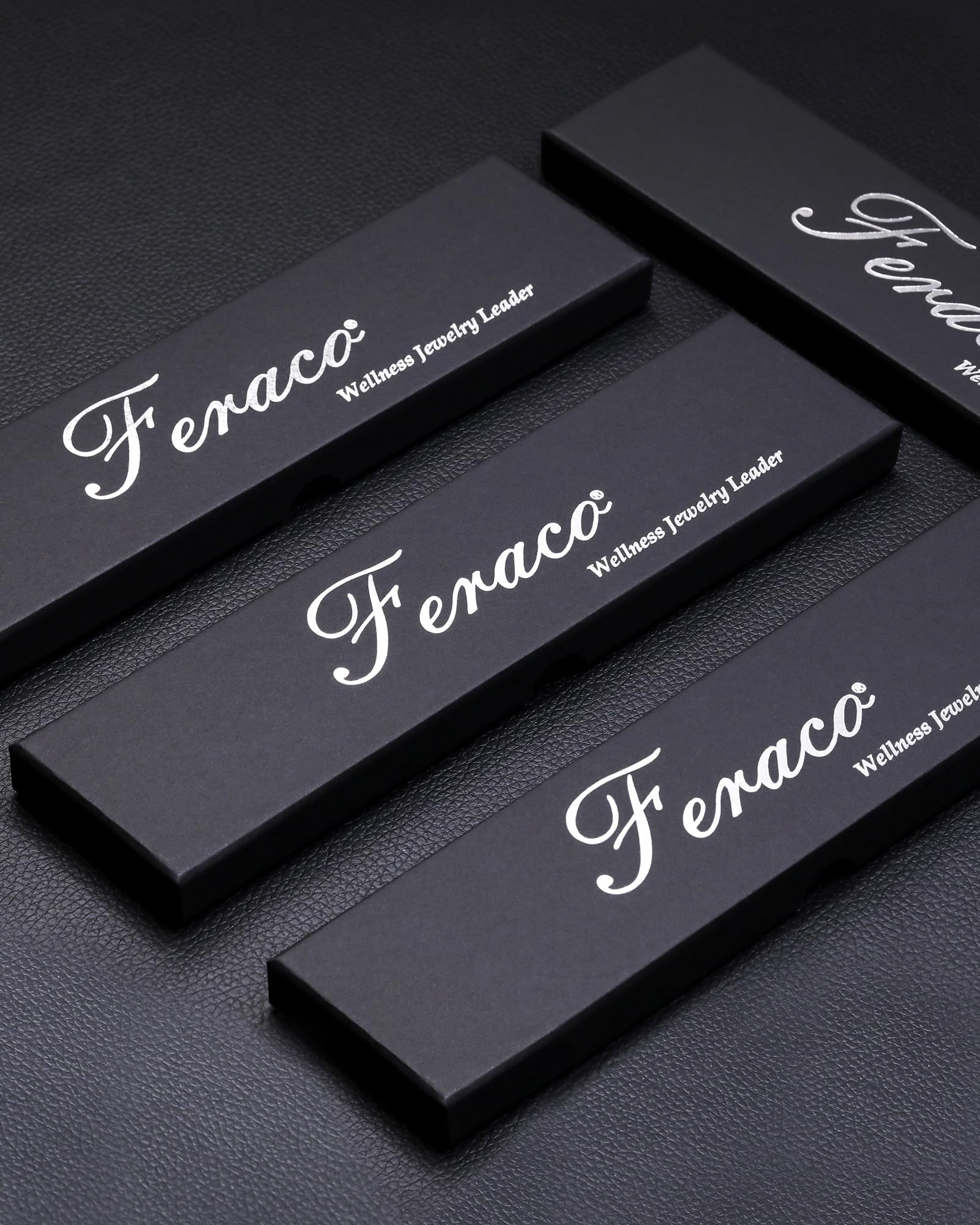 Feraco bracelet finish resists scratches to keep a sleek appearance.