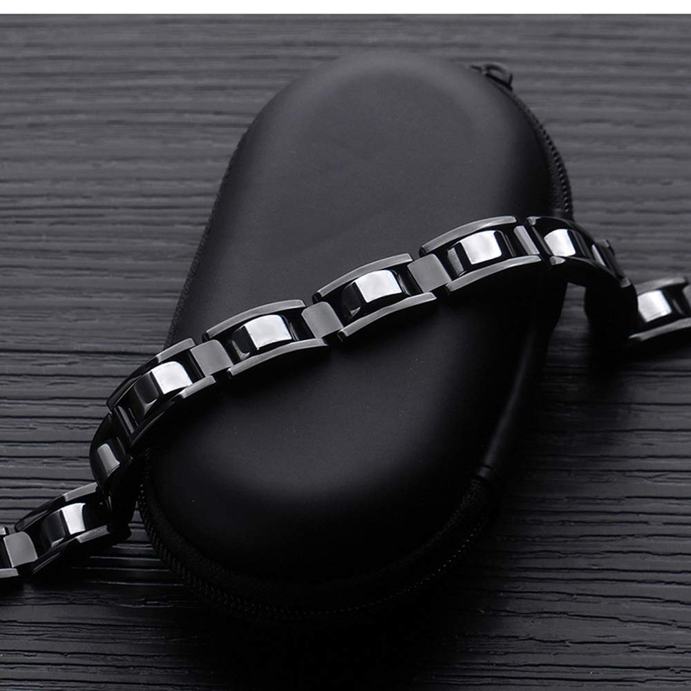 Feraco bracelet with removal tool to adjust fit easily.