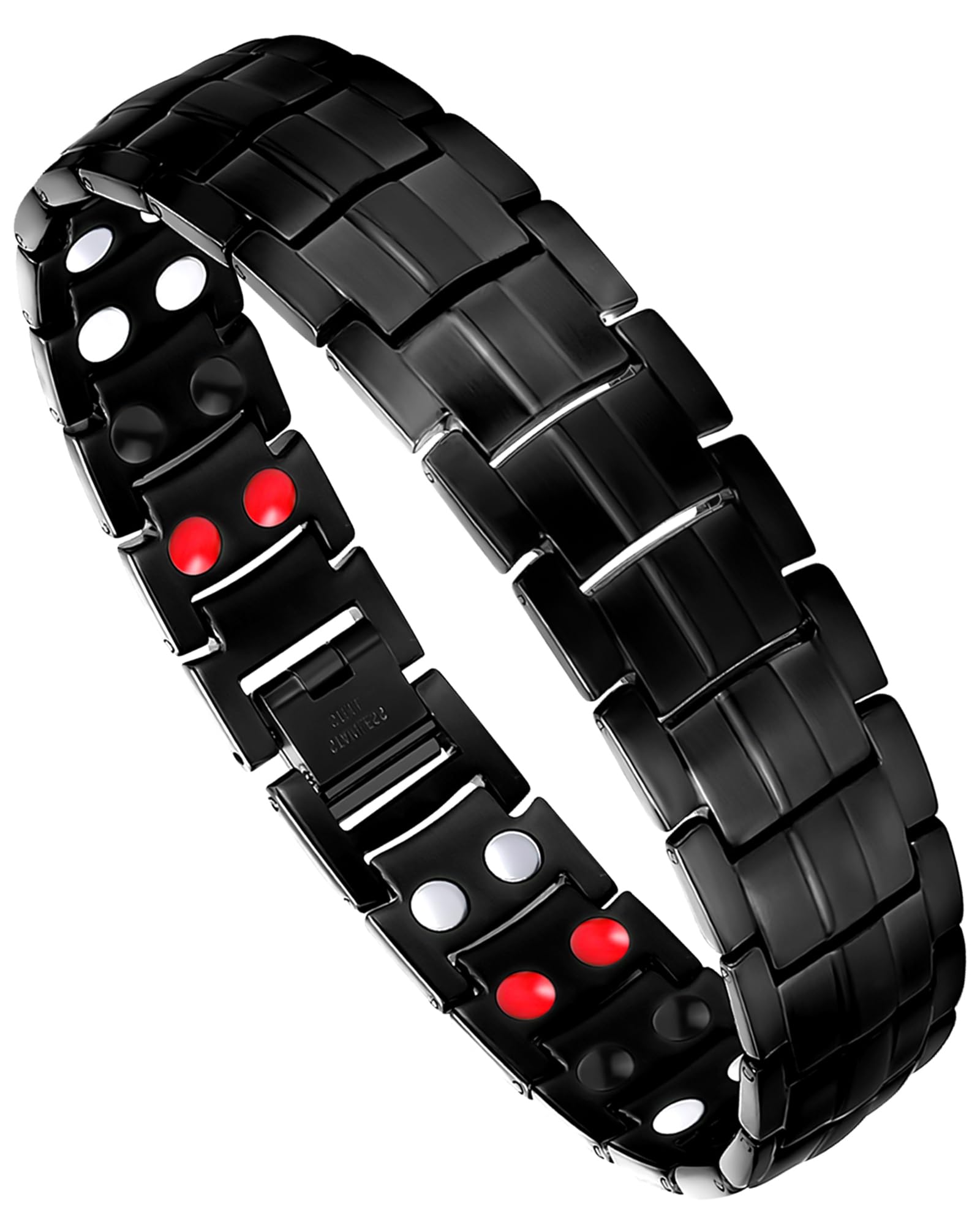 Feraco mens magnetic bracelet in titanium steel for durable daily wear