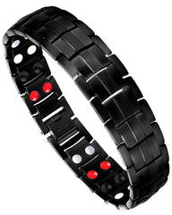 Feraco mens magnetic bracelet in titanium steel for durable daily wear