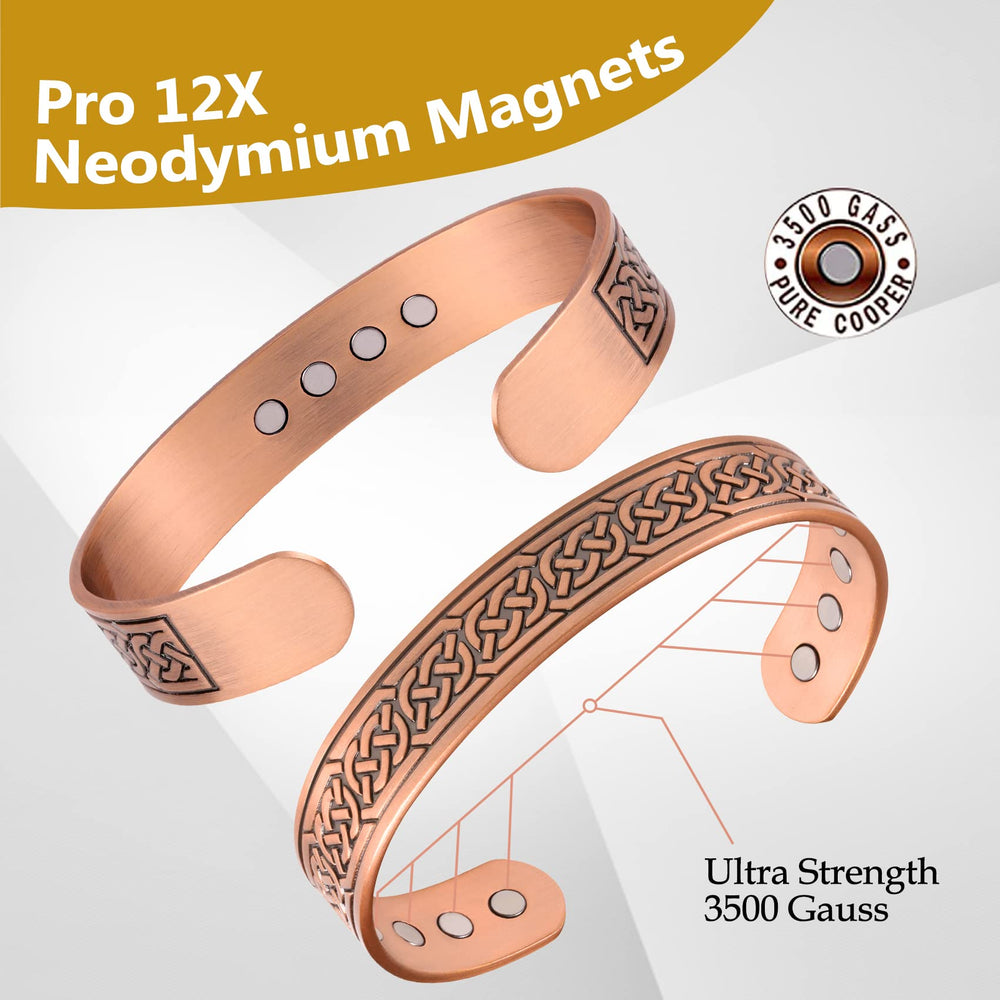 Feraco open-closure adjustable design on wrist demonstrates versatile fit.