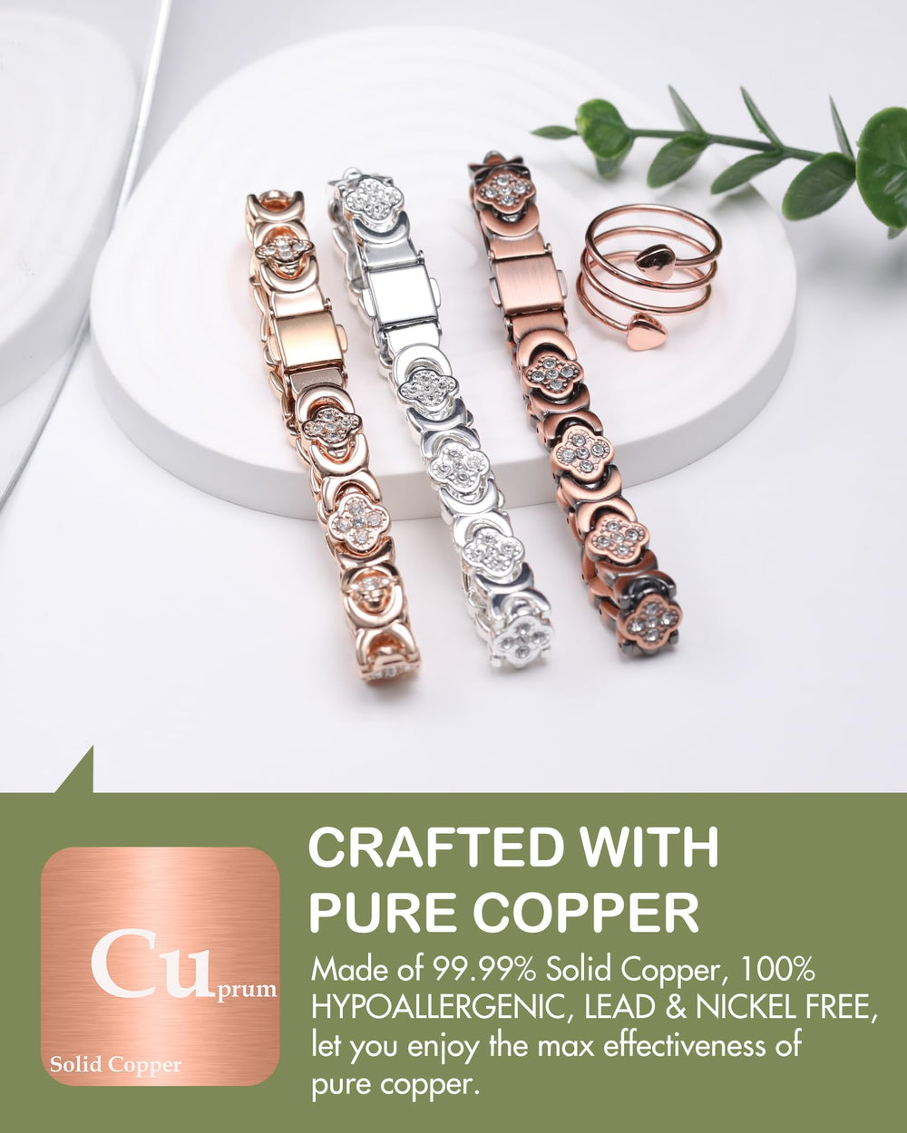Feraco Pure Copper Bracelet gift box packaging ready for gifting.