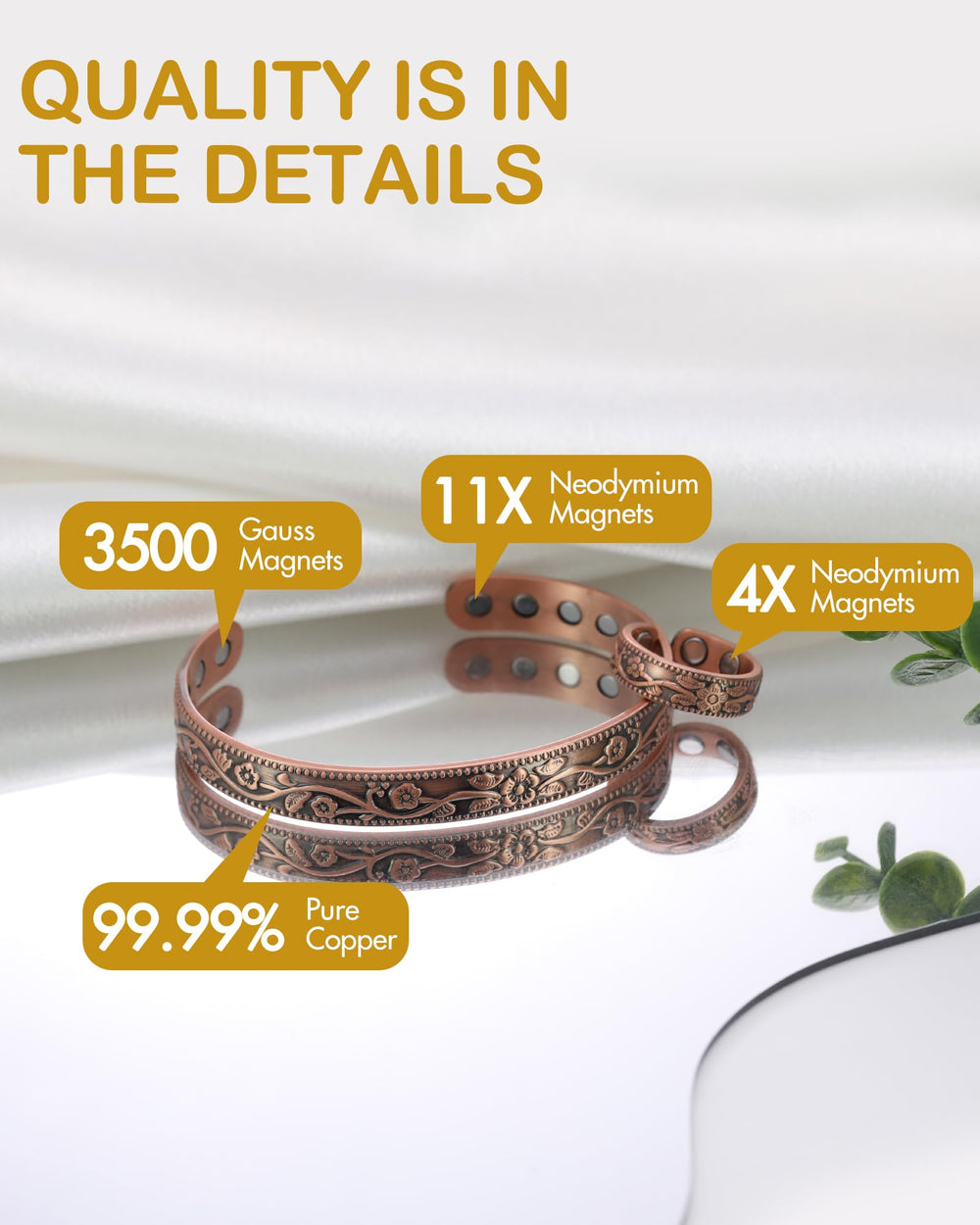 Feraco ring and bracelet worn together for coordinated look