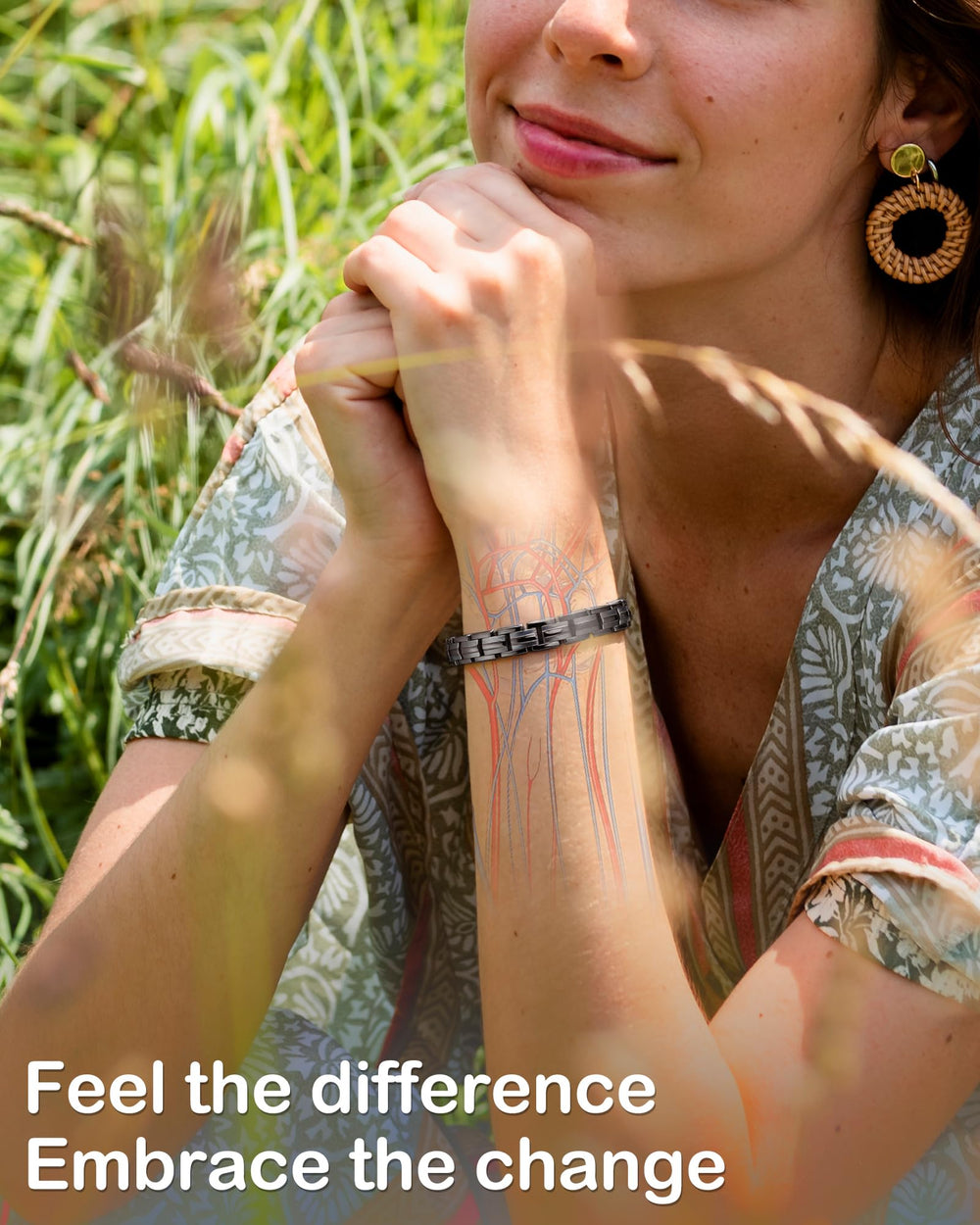 Feraco upgraded butterfly clasp on a sleek women's bracelet for easy wear
