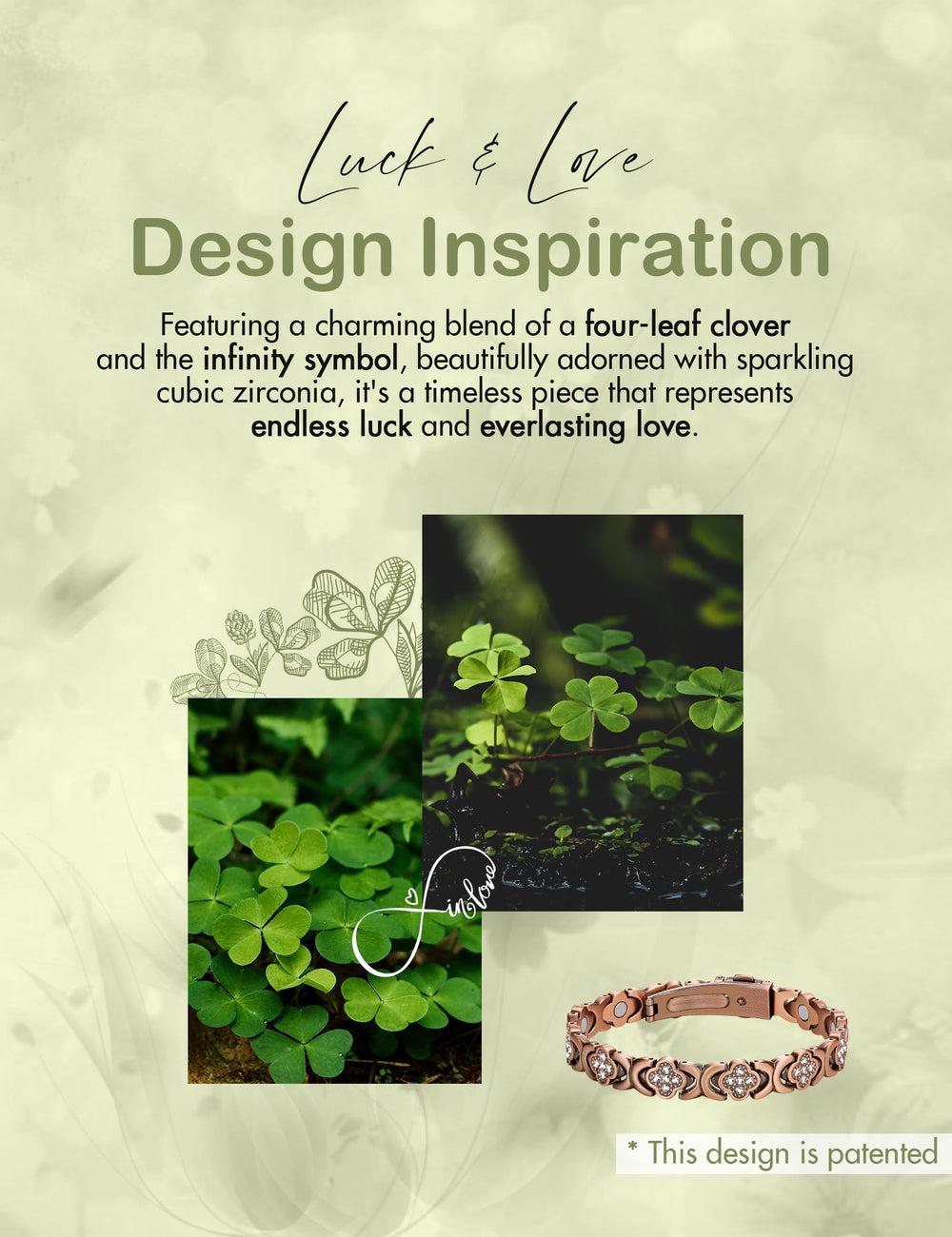 Feraco bracelet with upgraded folding clasp for easy, secure wearing.