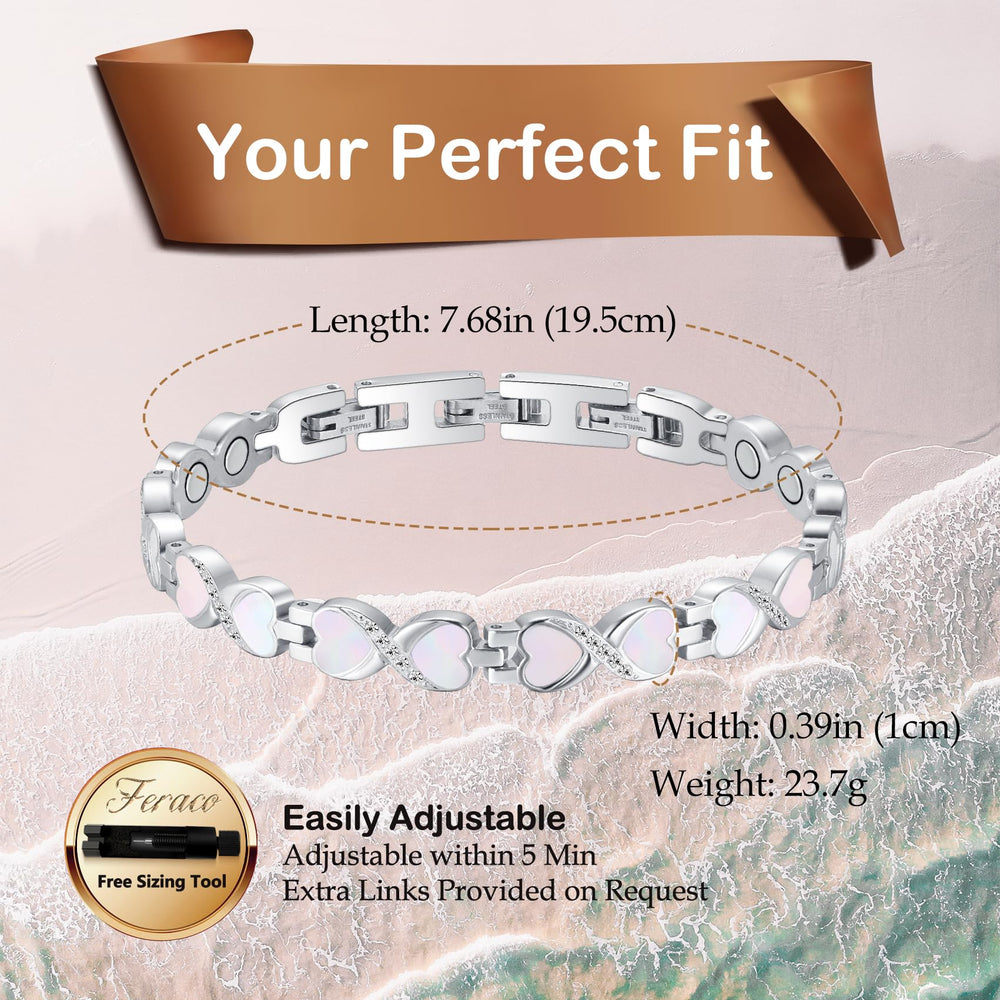 Feraco zirconia-encrusted surface catching light for a refined look