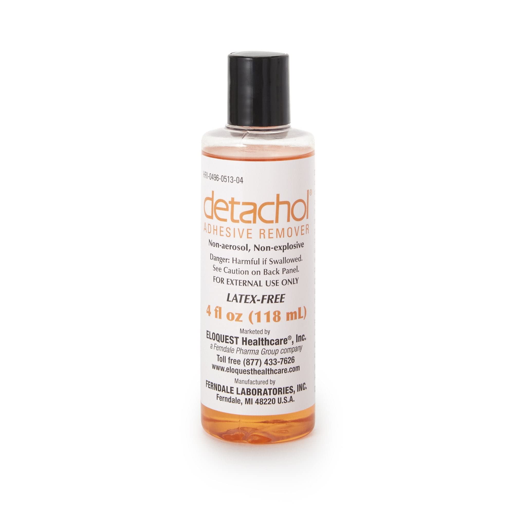 Ferndale Detachol adhesive remover bottle for gentle residue removal.