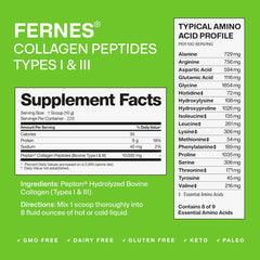 Fernes Collagen powder dispensing scoop demonstrates easy daily use for seamless mix-ins.