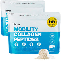 Fernes Mobility bottle closeup highlighting joint-support formula for daily use