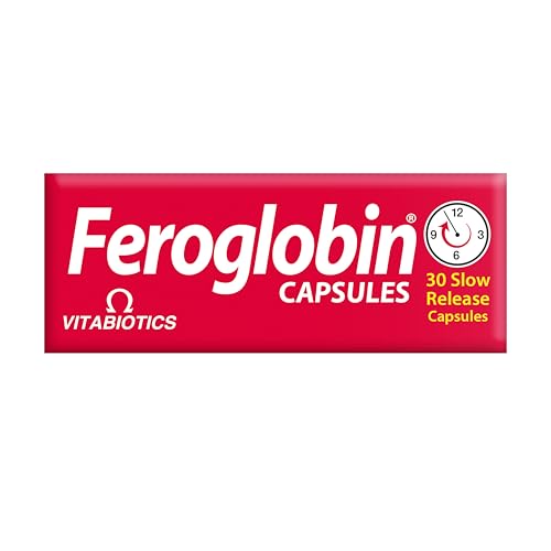 Feroglobin capsules on hand illustrating everyday nutritional support