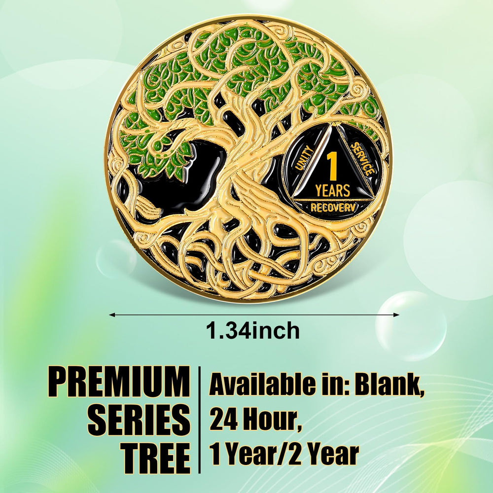 Ferreve coin front engraving featuring a tree symbolizing growth and resilience.