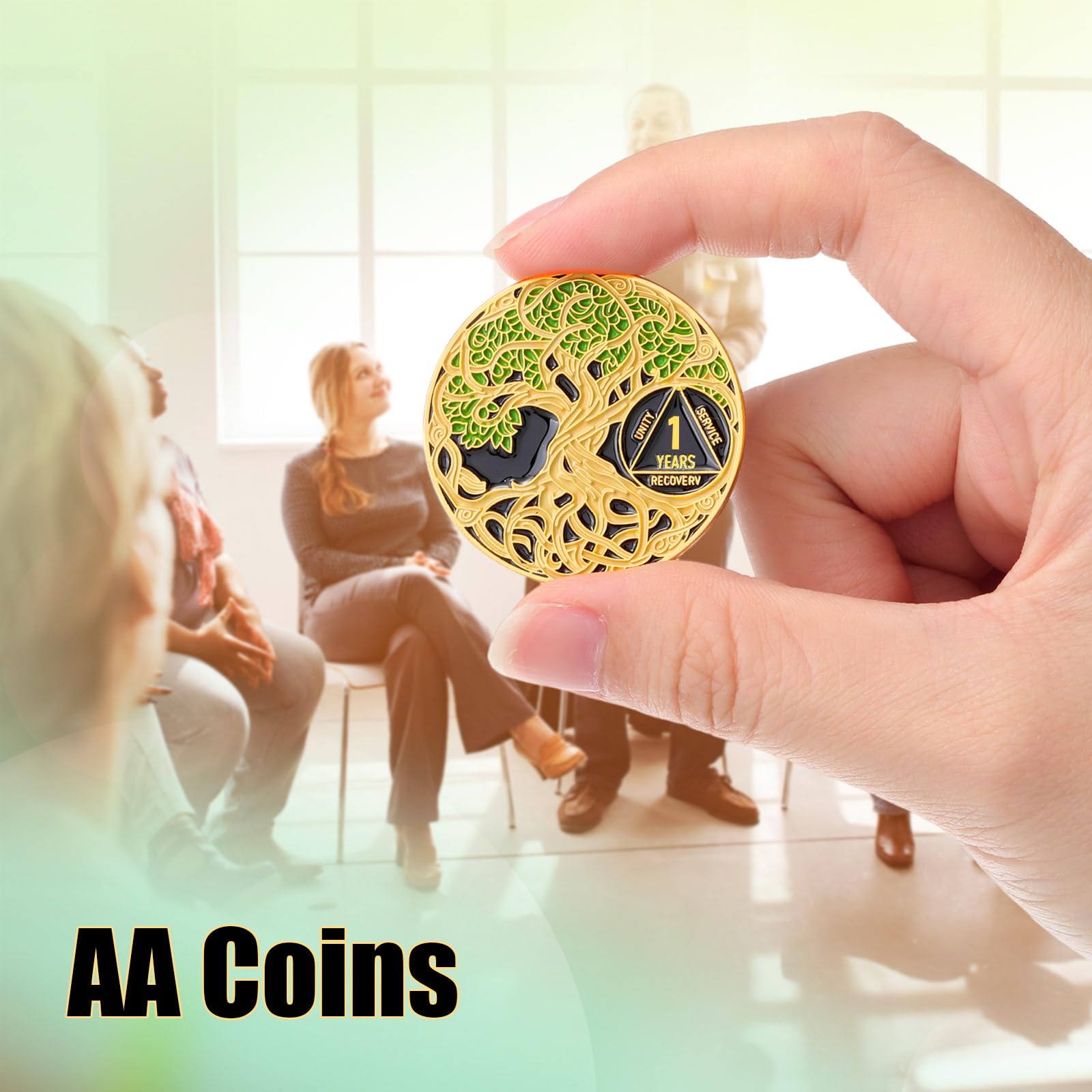 Ferreve sobriety coin presented as a thoughtful gift for milestones.