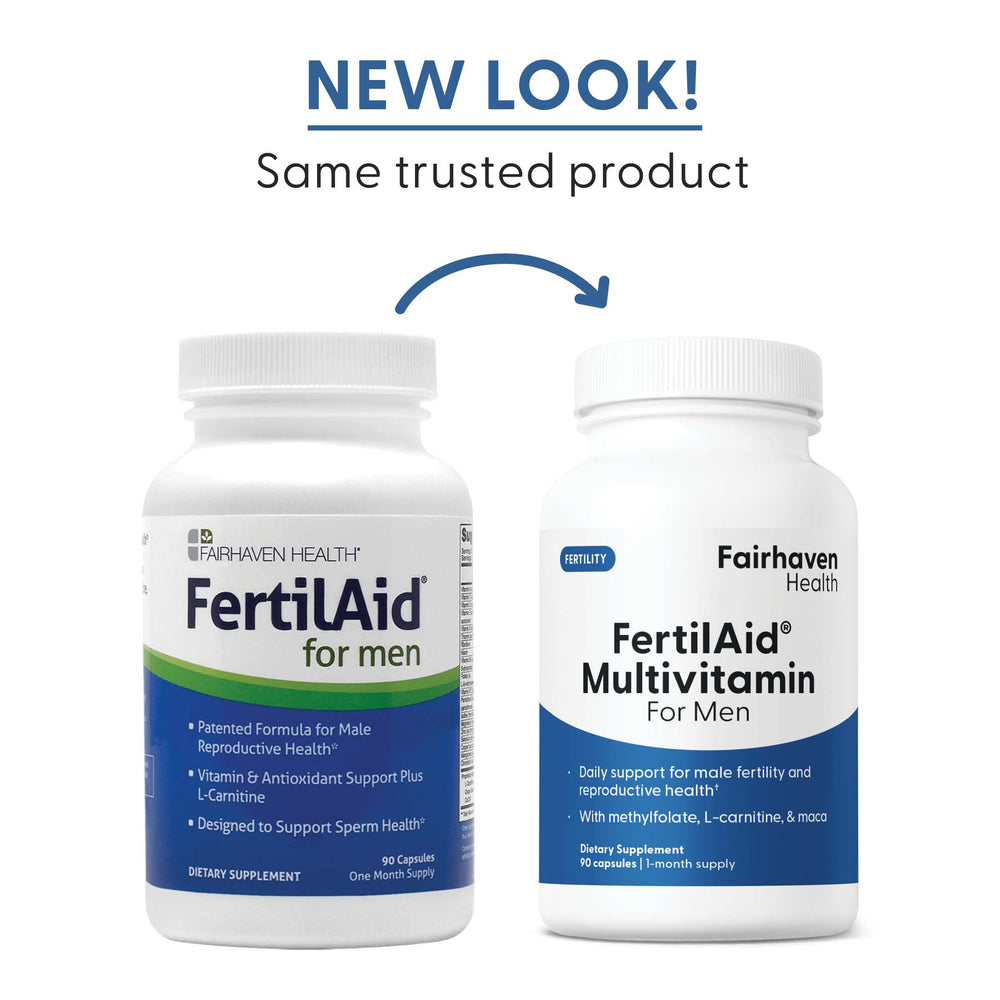 FertilAid for Men daily use image shows simple morning routine.