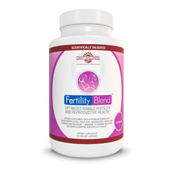 Fertility Blend Daily Wellness bottle shown for easy daily use and cycle support.