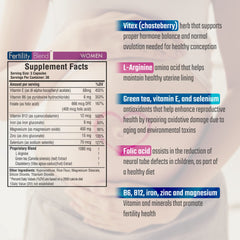 Fertility Blend daily wellness pills closeup highlights capsule texture and convenient dosing.