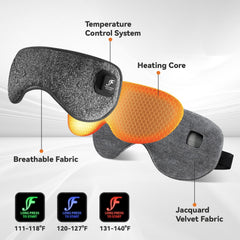 Fervidus mask features soft jacquard velvet fabric for comfort.