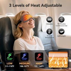 Fervidus eye mask three temperature modes for personalized warmth.