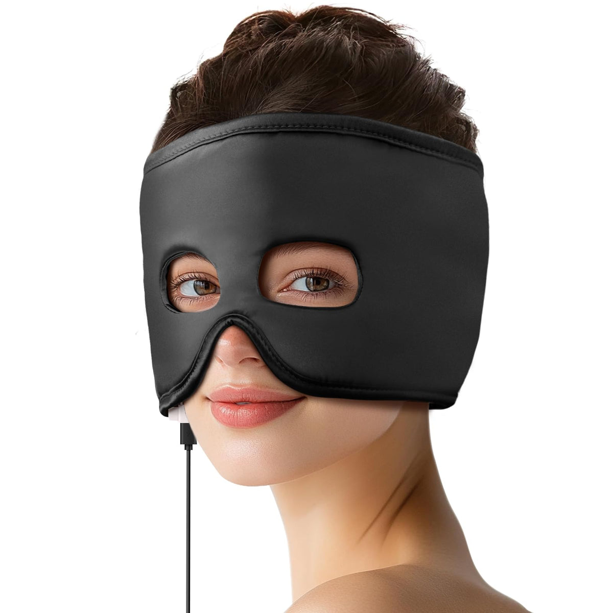 FERVORSOFT Silk Sinus Mask close-up highlighting luxurious, breathable fabric for gentle comfort