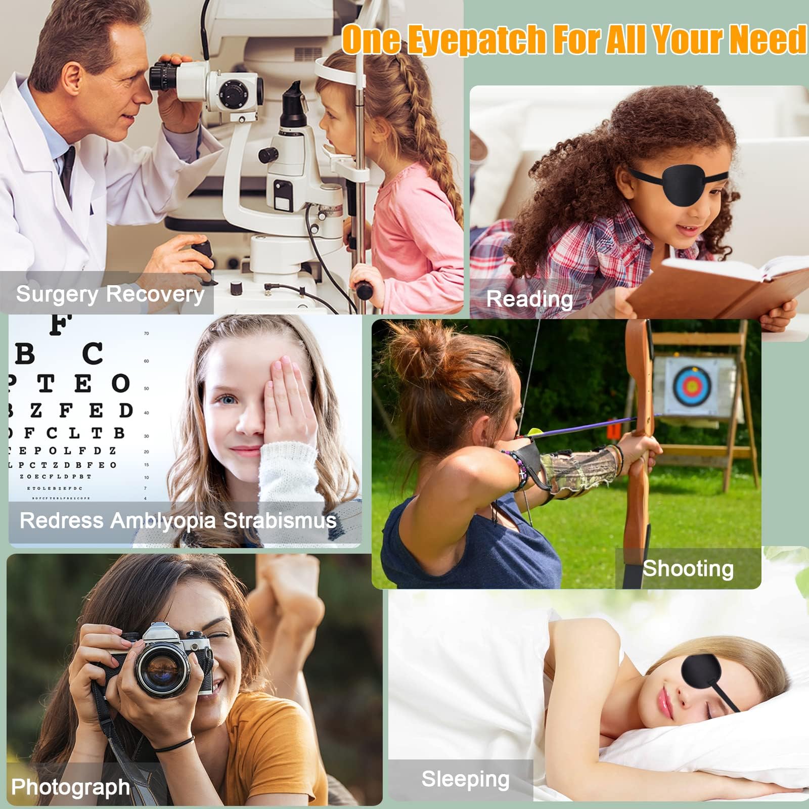 Fezog eye patch ideal for daily wear, cosplay, and photography
