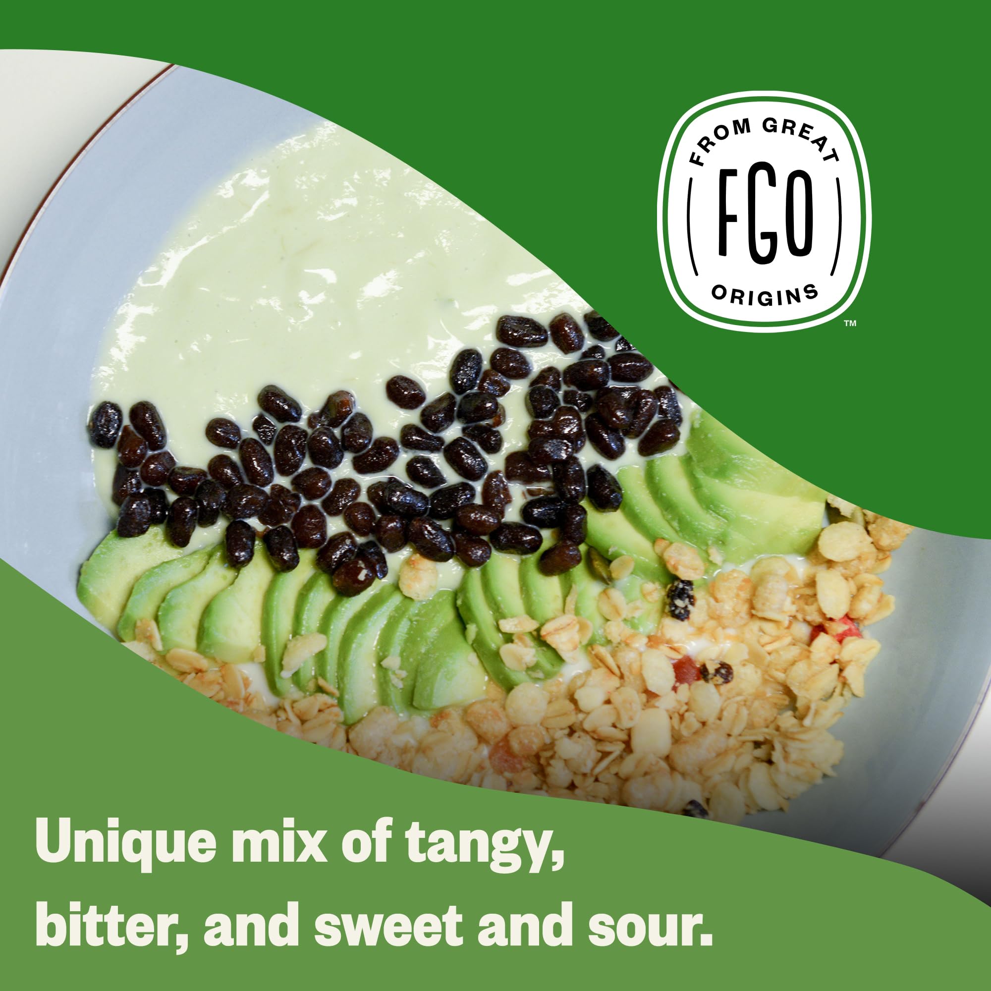 FGO amla powder blends into smoothies with coconut milk