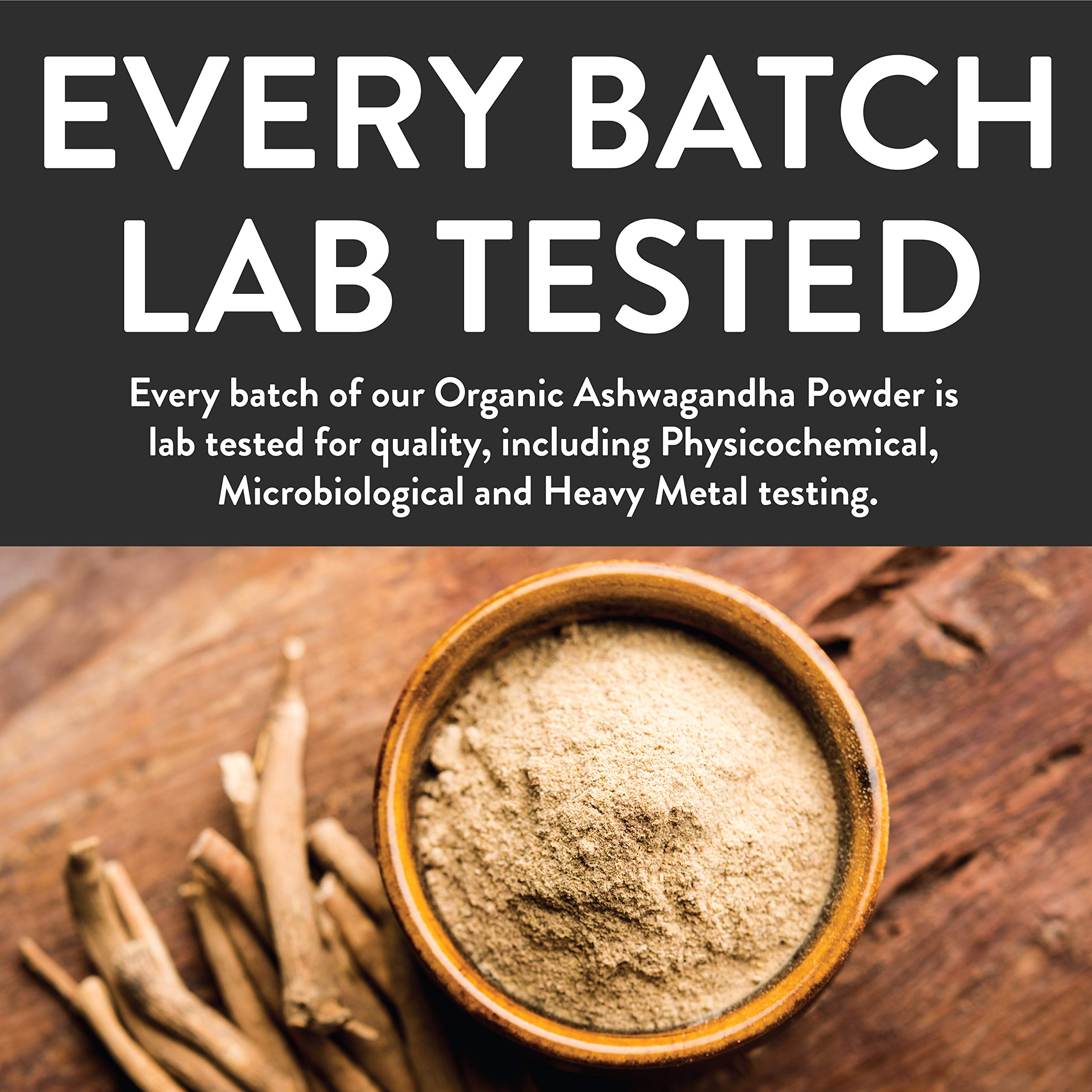 FGO Ashwagandha root powder sourced from India for authenticity.