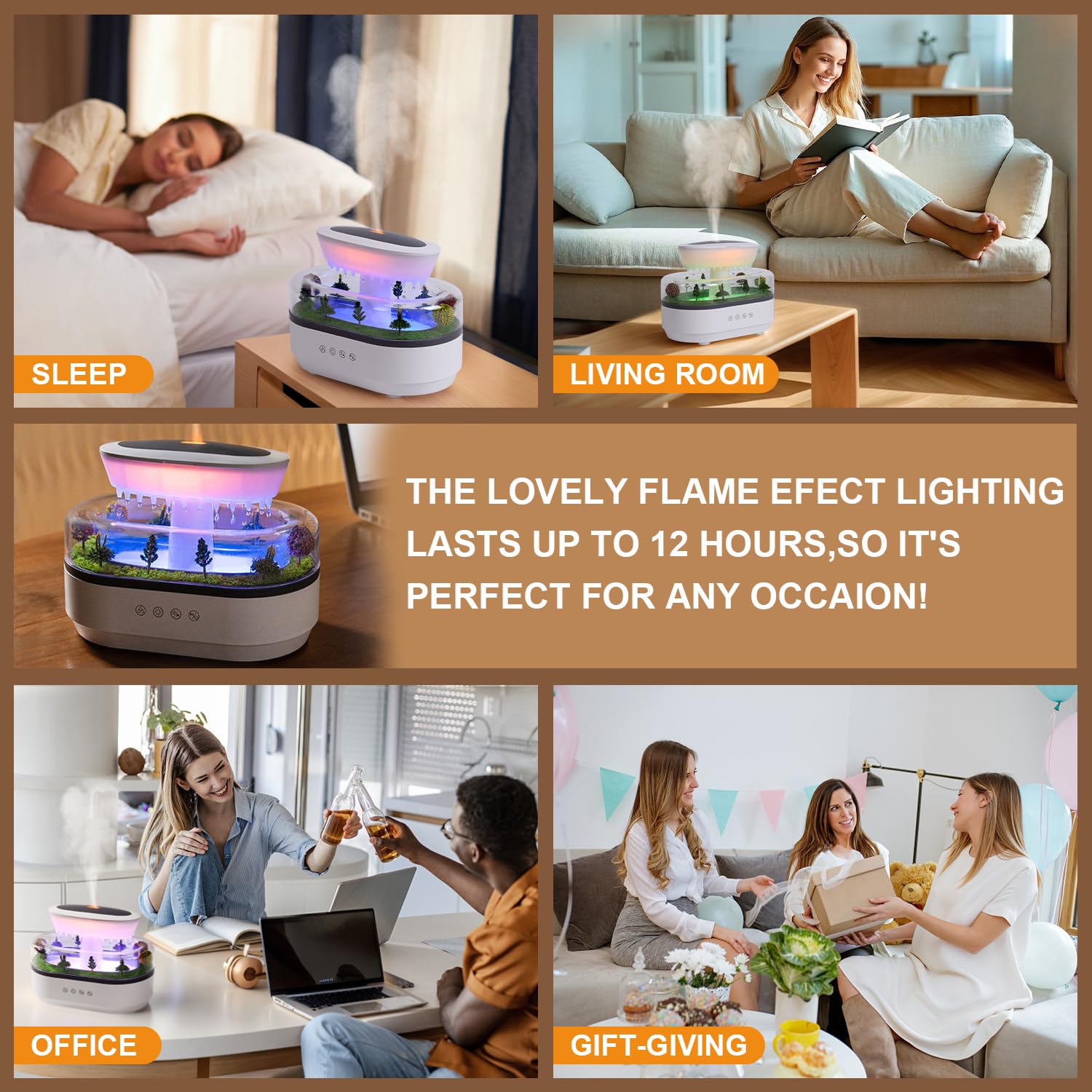 FHNUVB Compact design fits desks and nightstands.