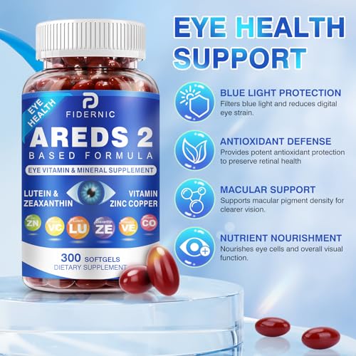 FIDERNIC AREDS2 label detail shows macular nutrients.