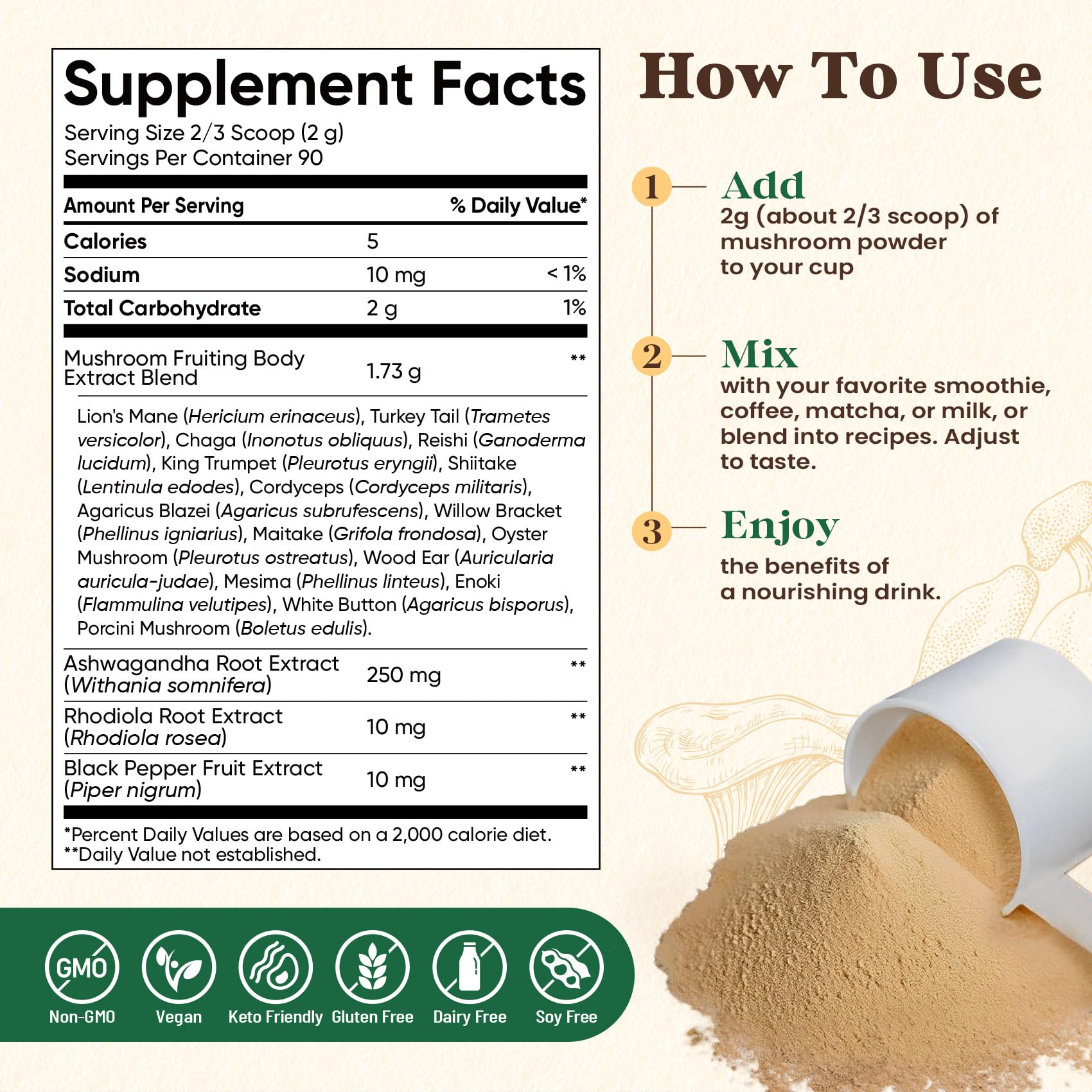 Fidus 90-serving pouch ready for a three‑month daily routine.