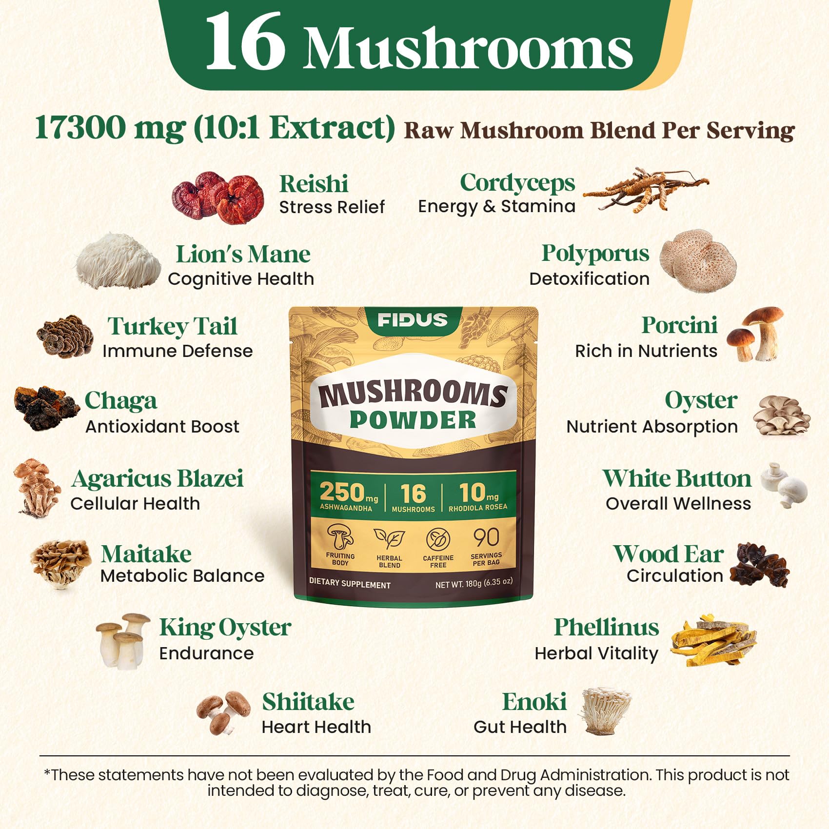Fidus with ashwagandha and rhodiola for mood balance and energy.