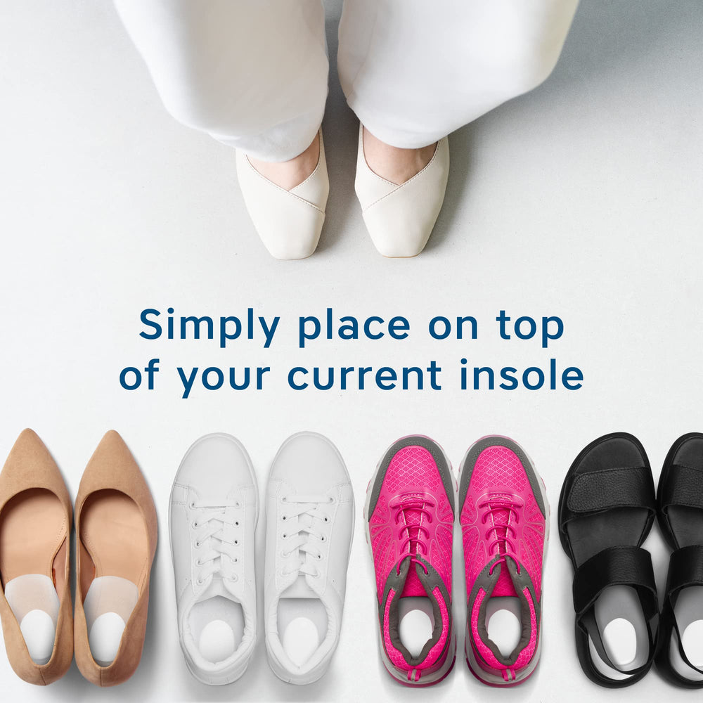 Figly heel cushions all-day comfort supports mobility during daily activities.