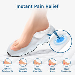 Figly heel cushions gel pad closeup highlights soft, medical-grade silicone for long-lasting cushioning.