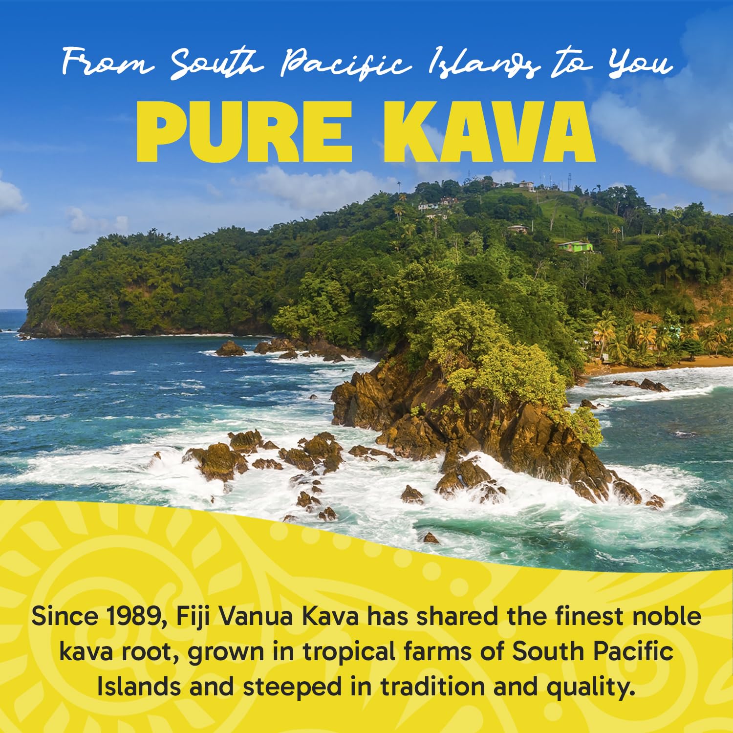 Bold earthy peppery Fiji Vanua Kava flavor profile
