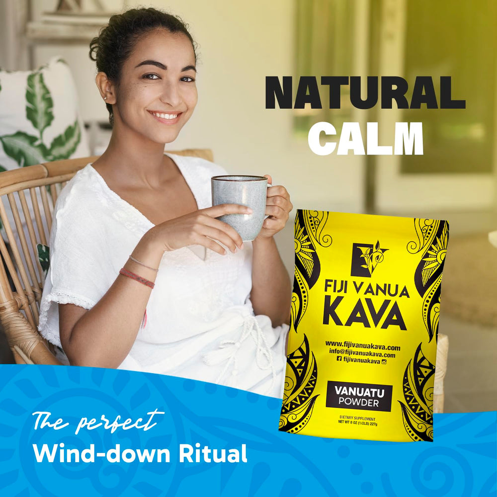 Fiji Vanua Kava Vanuatu brew-ready powder ideal for traditional kava preparation