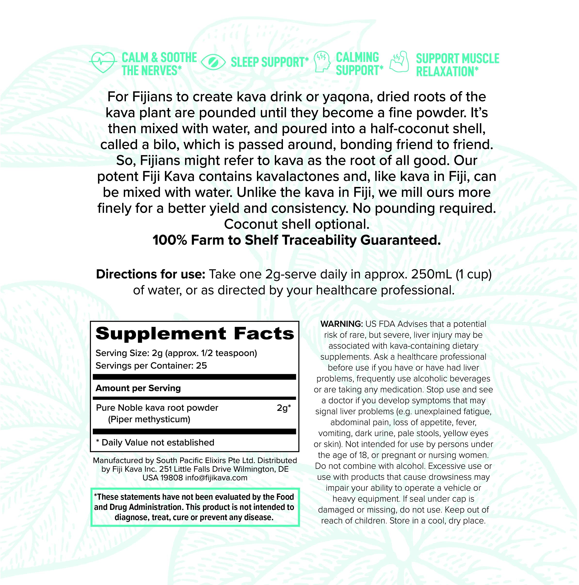 FijiKava high kavalactone content powder ready to unwind.