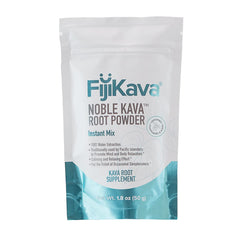 FijiKava instant kava powder jar for quick relaxation on busy evenings.