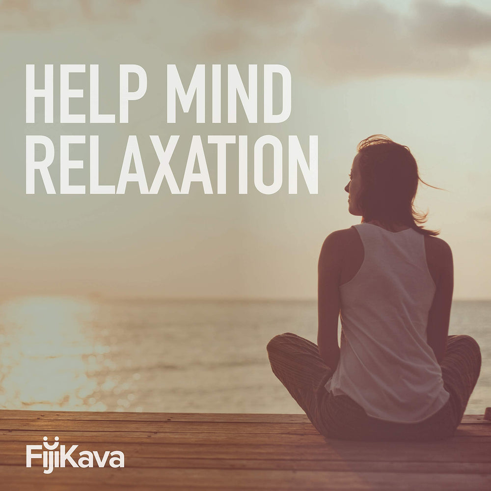 FijiKava stress-relief moment at home in a cozy setup