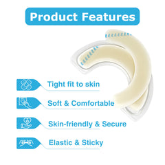Filigan waterproof ostomy strip seal on skin for dependable protection during activity