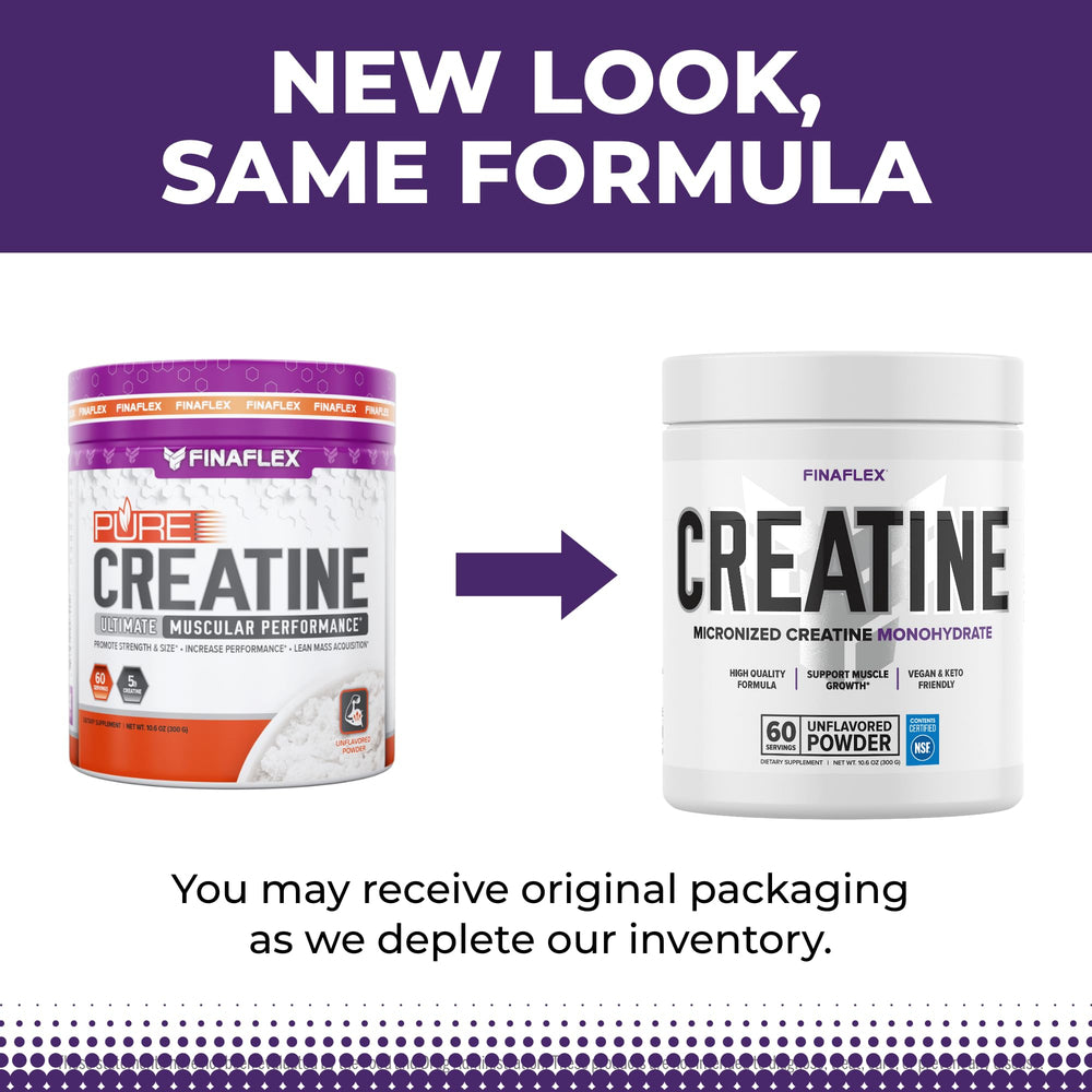 FINAFLEX Pure Creatine NSF Certified seal indicating purity