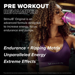 Glass of STIMUL8 fruit punch prepared for a fast training boost