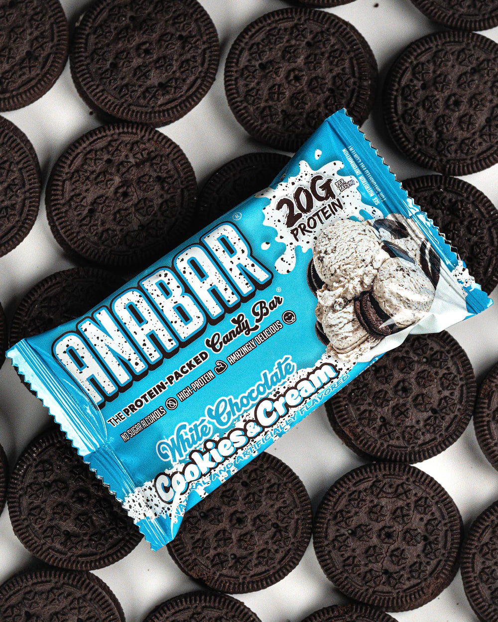 Final Boss Anabar 20g protein per bar graphic emphasizes high-protein convenience.