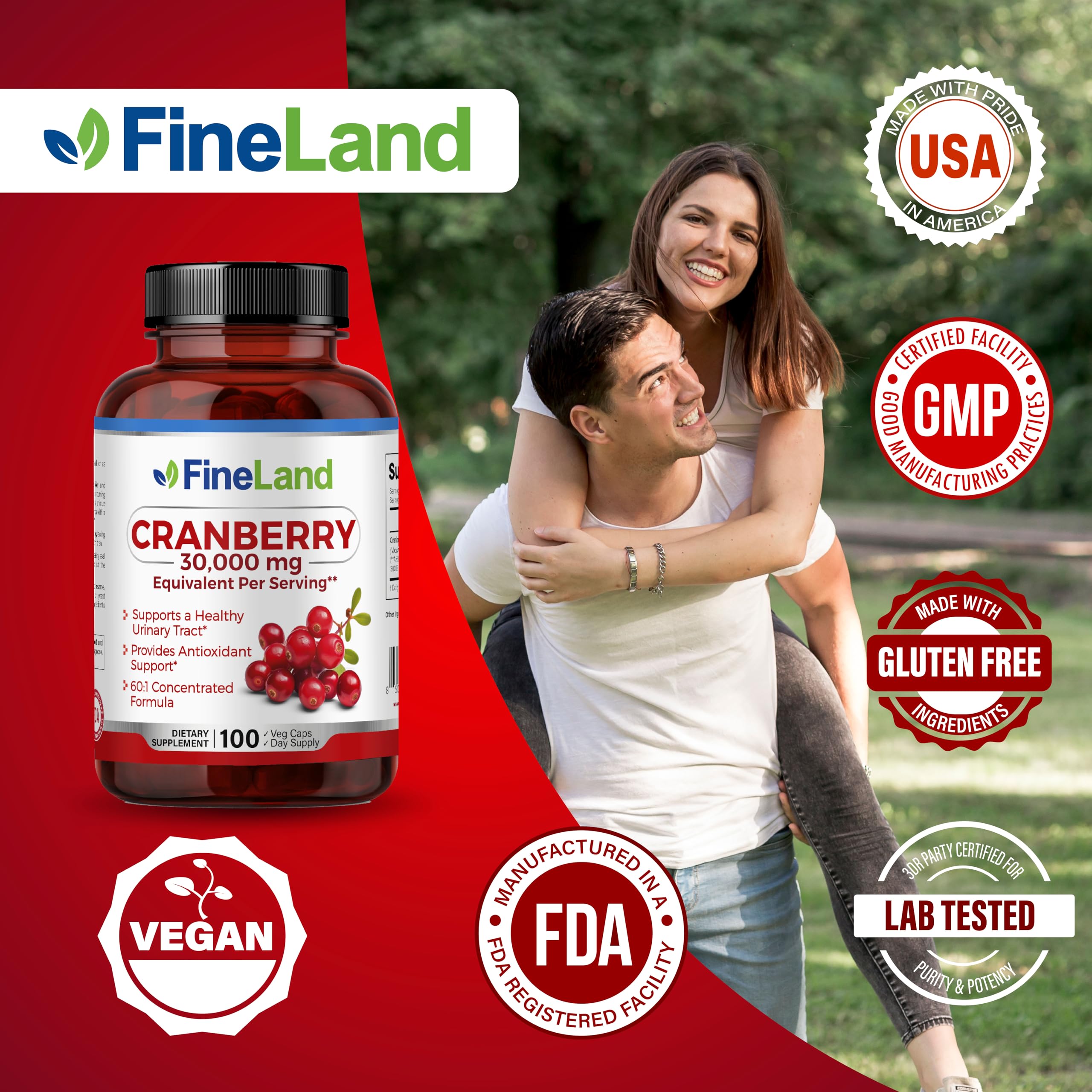 FineLand 100-day supply bottle supports consistent daily use.