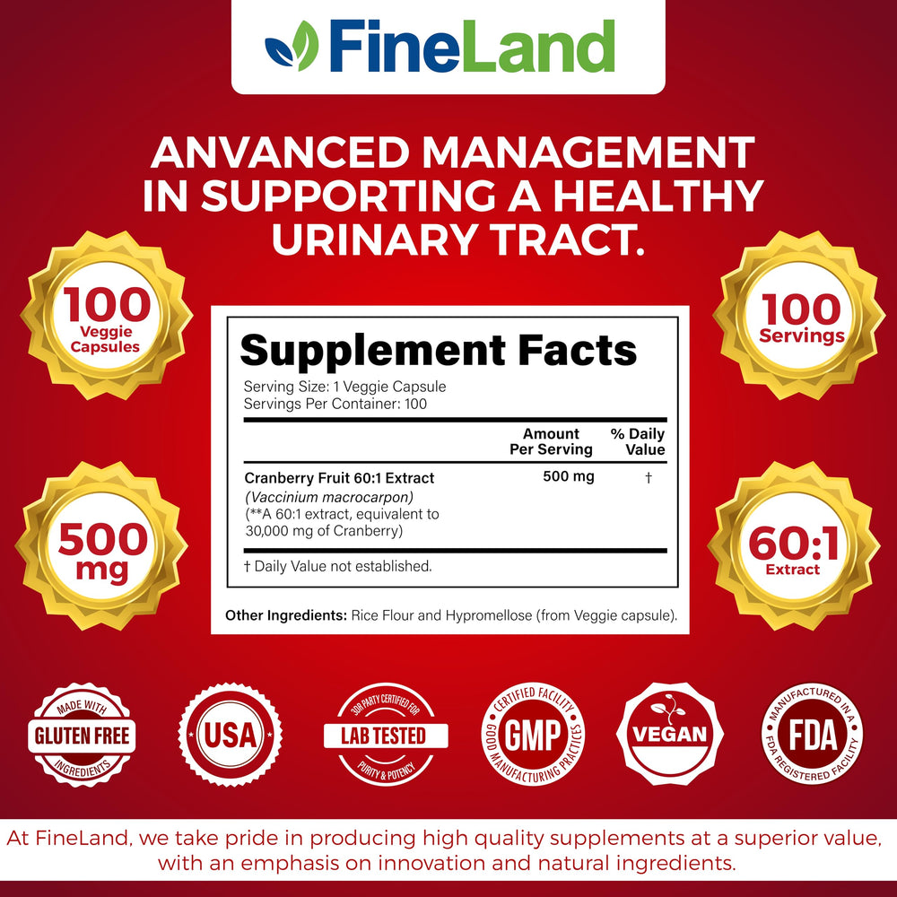 FineLand vegan, non-GMO capsule with allergen-friendly ingredients.